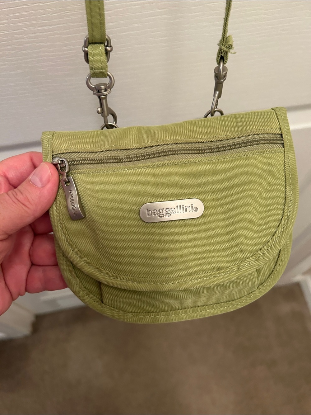 Baggallini Light Olive Green Crossbody Bag